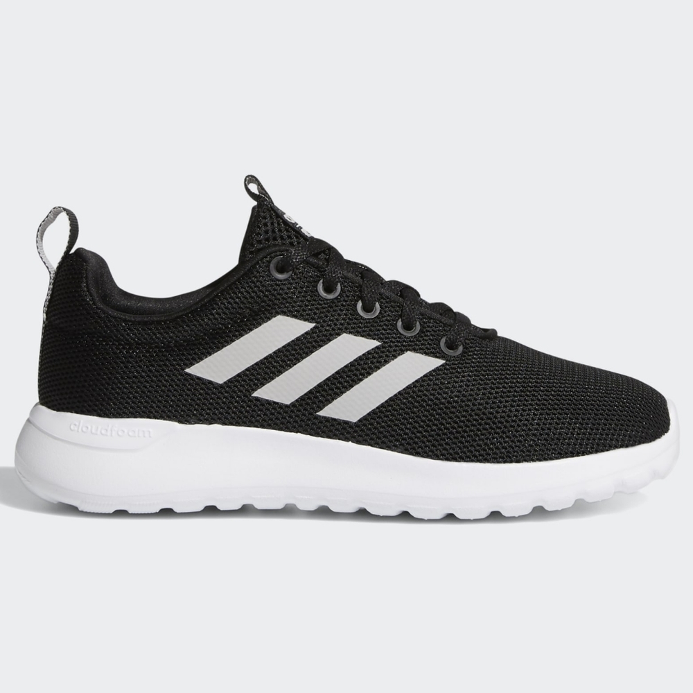 Black Adidas LITE RACER TRAINERS SHOES - Picture 3 of 6